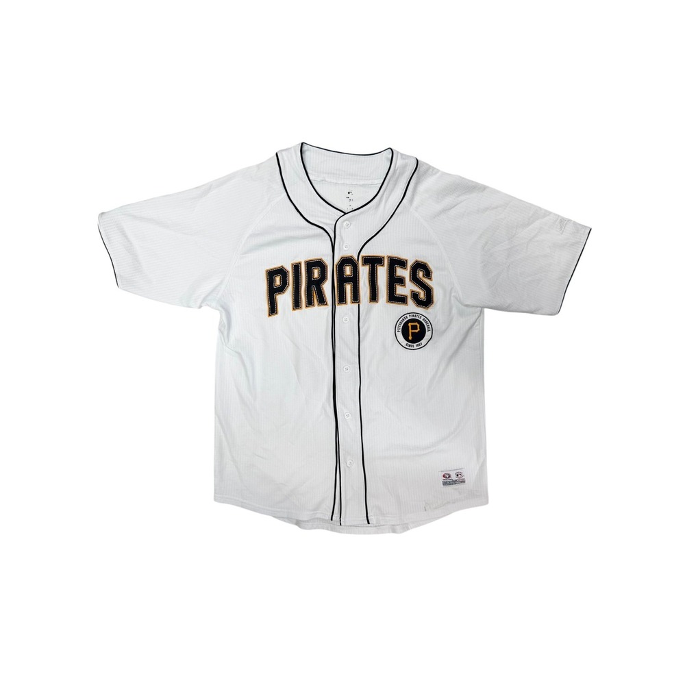 Pittsburgh Pirates True Fan MLB Baseball Jersey‎ White Black Gold Fan Apparel